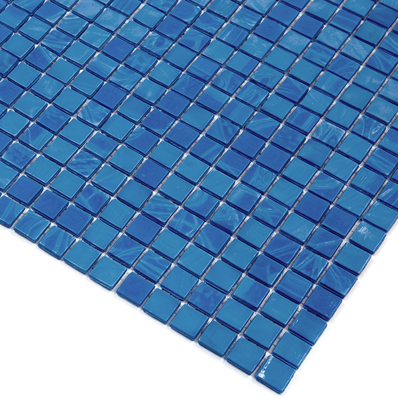 Sapphire Blue 12x12 Glossy Uniform Square Glass Mosaic Tile (20 pack, 18.69 sq ft/case) - Sample