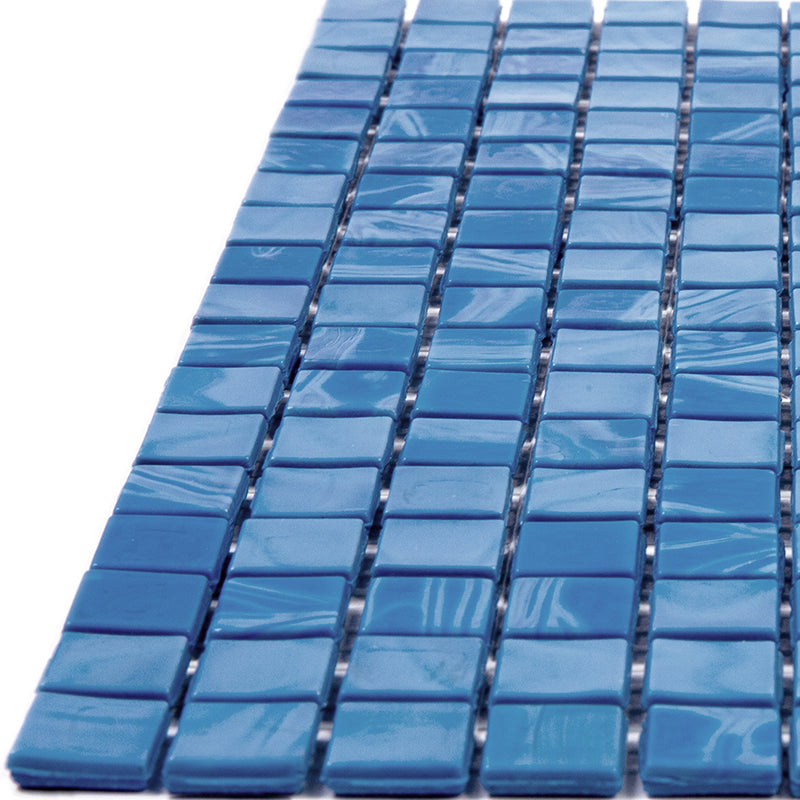 Sapphire Blue 12x12 Glossy Uniform Square Glass Mosaic Tile (20 pack, 18.69 sq ft/case) - Sample