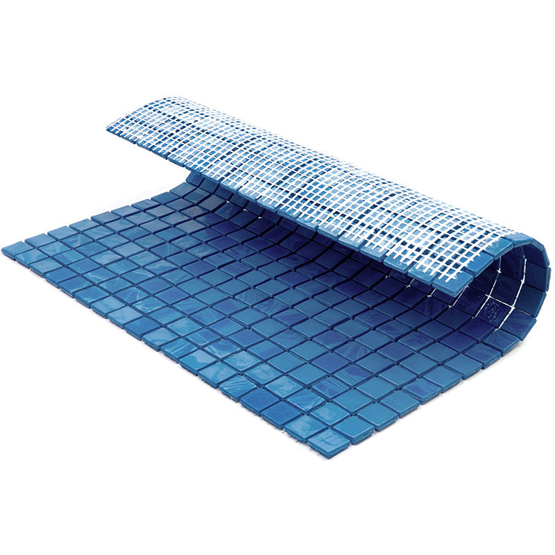 Sapphire Blue 12x12 Glossy Uniform Square Glass Mosaic Tile (20 pack, 18.69 sq ft/case) - Sample