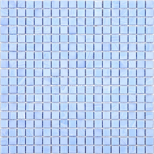 Columbia Blue 12x12 Glossy Uniform Square Glass Mosaic Tile (20 pack, 18.69 sq ft/case) - Sample