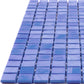 Neon Blue 12x12 Glossy Uniform Square Glass Mosaic Tile (20 pack, 18.69 sq ft/case) - Sample
