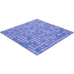 Neon Blue 12x12 Glossy Uniform Square Glass Mosaic Tile (20 pack, 18.69 sq ft/case) - Sample