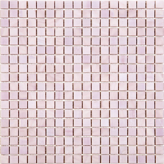 glossy lavender glass mosaic tiles in uniform 12x12 square pattern for wall and floor use