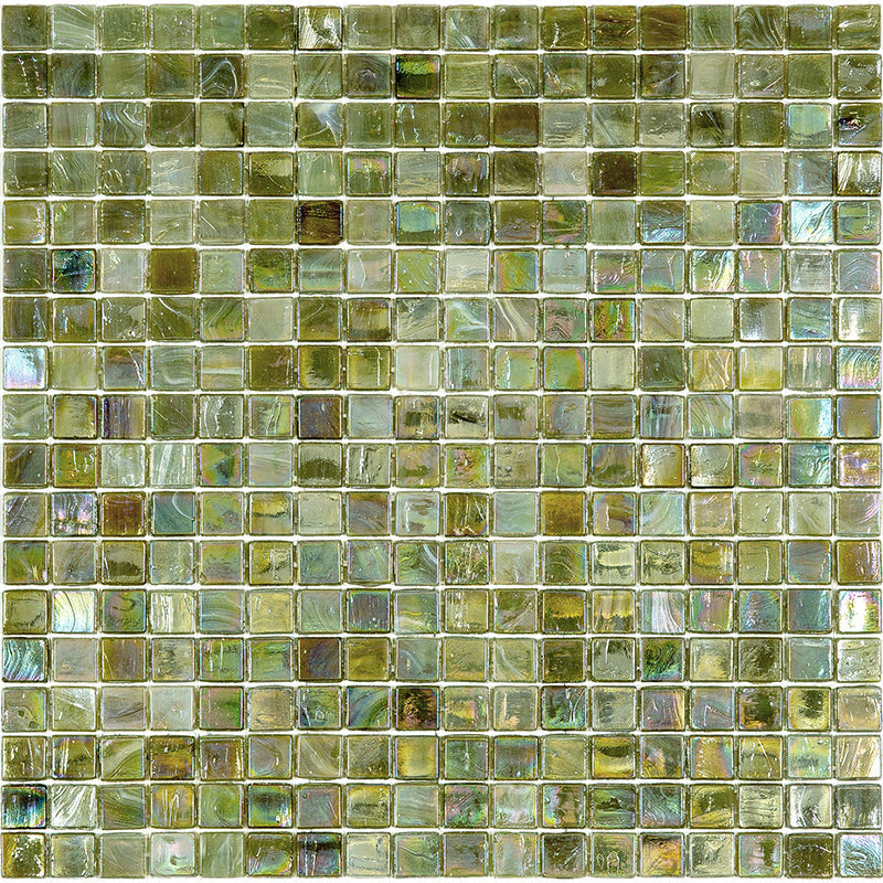 20-pack Skosh 11.6 in. x 11.6 in. Glossy Tortilla Brown Glass Mosaic Wall and Floor Tile (18.69 sq ft/case) - Sample