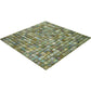 20-pack Skosh 11.6 in. x 11.6 in. Glossy Tortilla Brown Glass Mosaic Wall and Floor Tile (18.69 sq ft/case) - Sample