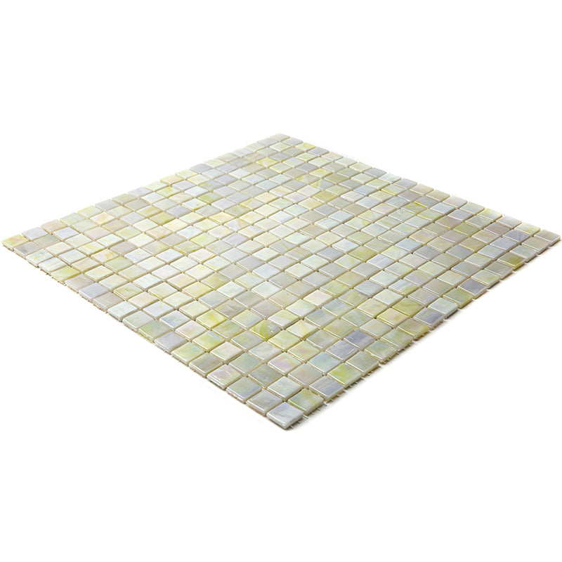 20-pack Skosh 11.6 in. x 11.6 in. Glossy Behr French Beige Glass Mosaic Wall and Floor Tile (18.69 sq ft/case)