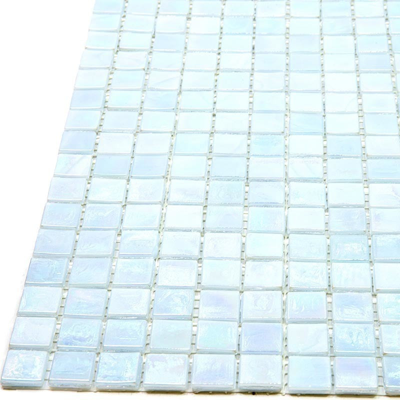 20-pack Skosh 11.6 in. x 11.6 in. Glossy Honeydew Green Glass Mosaic Wall and Floor Tile (18.69 sq ft/case) - Sample