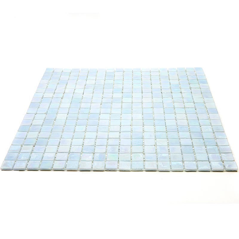 20-pack Skosh 11.6 in. x 11.6 in. Glossy Honeydew Green Glass Mosaic Wall and Floor Tile (18.69 sq ft/case) - Sample