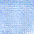glossy light sky blue 12x12 square glass mosaic tile sheet with iridescent finish