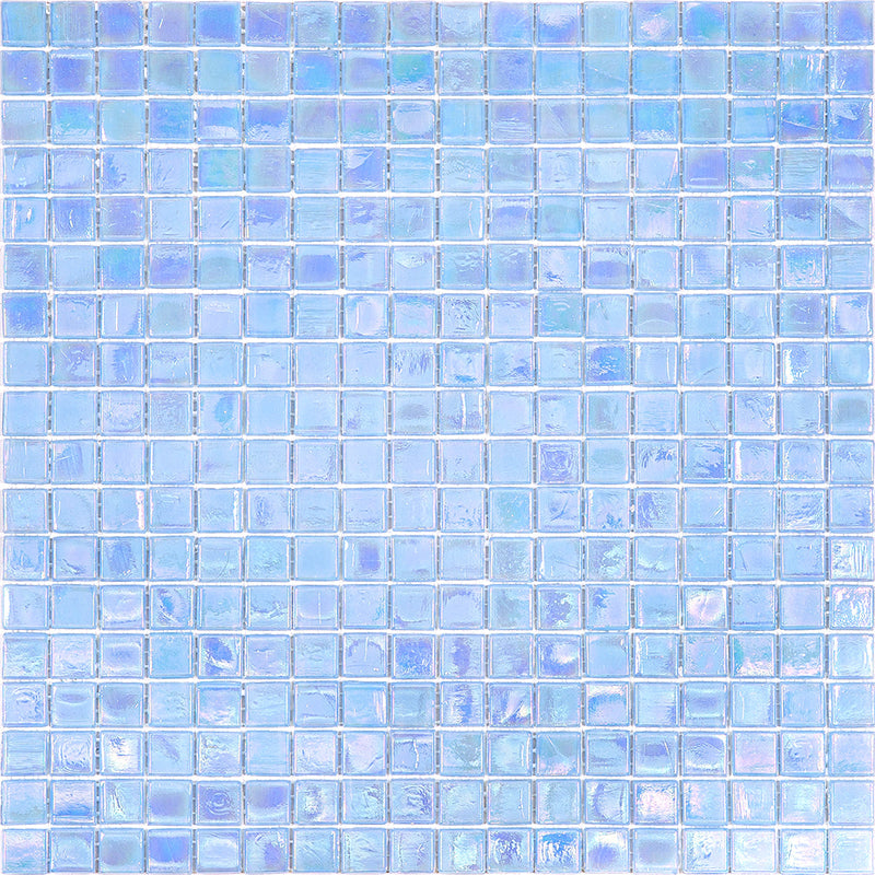 Light Sky Blue 12x12 Glossy Uniform Square Glass Mosaic Tile (20 pack, 18.69 sq ft/case) - Sample