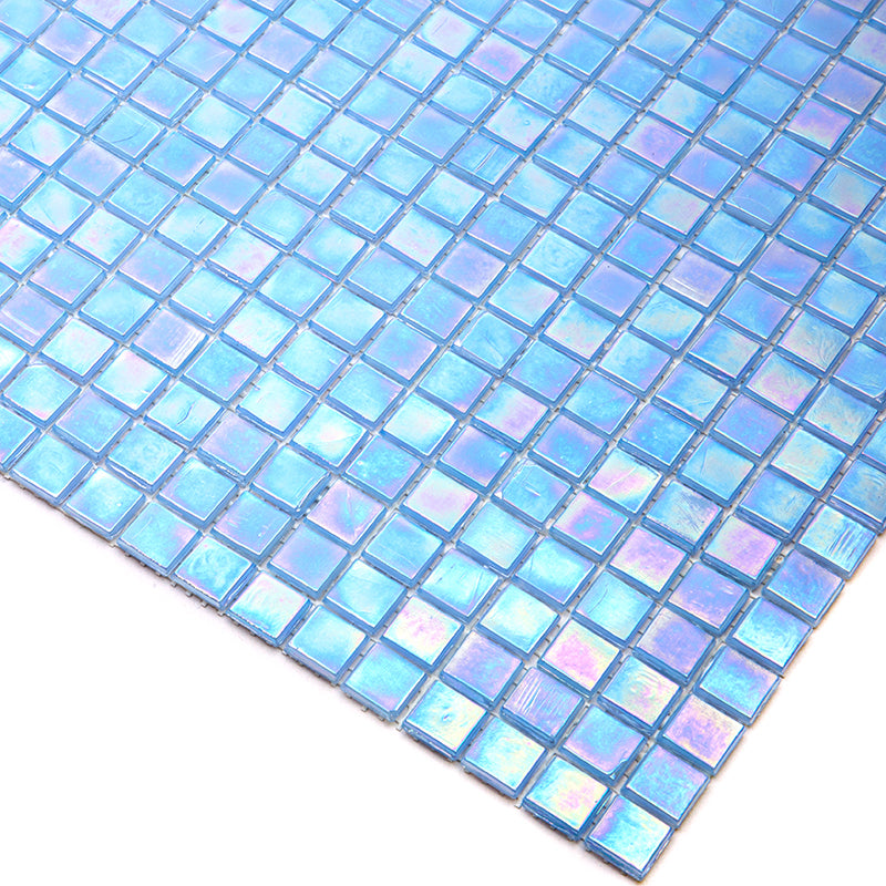 20-pack Skosh 11.6 in. x 11.6 in. Glossy Light Sky Blue Glass Mosaic Wall and Floor Tile (18.69 sq. ft./case)