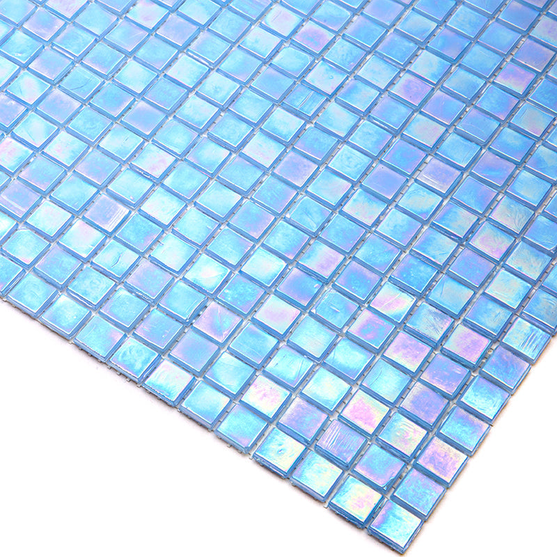 Light Sky Blue 12x12 Glossy Uniform Square Glass Mosaic Tile (20 pack, 18.69 sq ft/case) - Sample