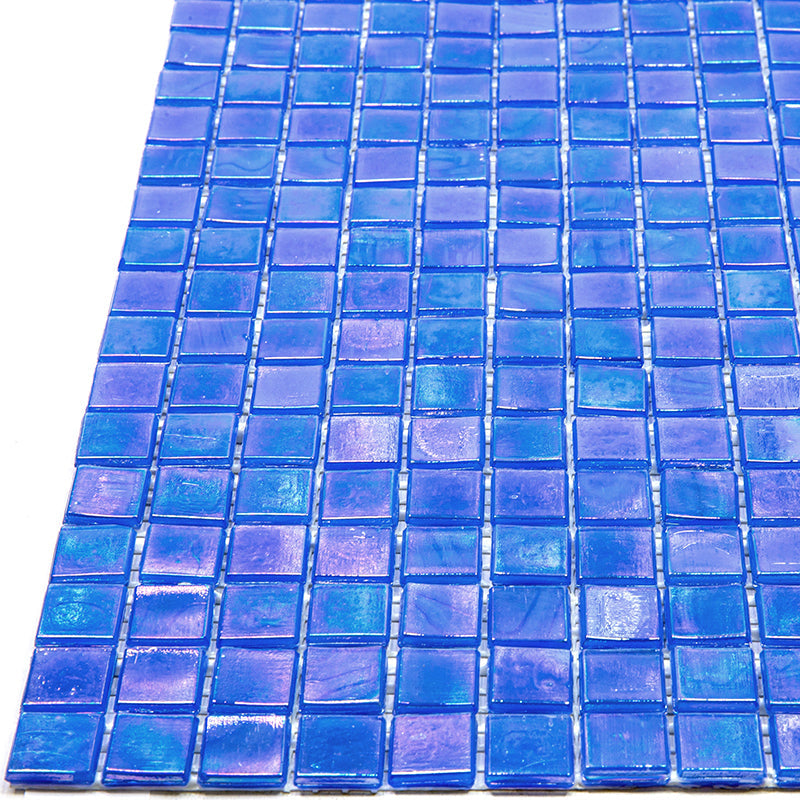 Azure Blue 12x12 Glossy Uniform Square Glass Mosaic Tile (20 pack, 18.69 sq ft/case) - Sample