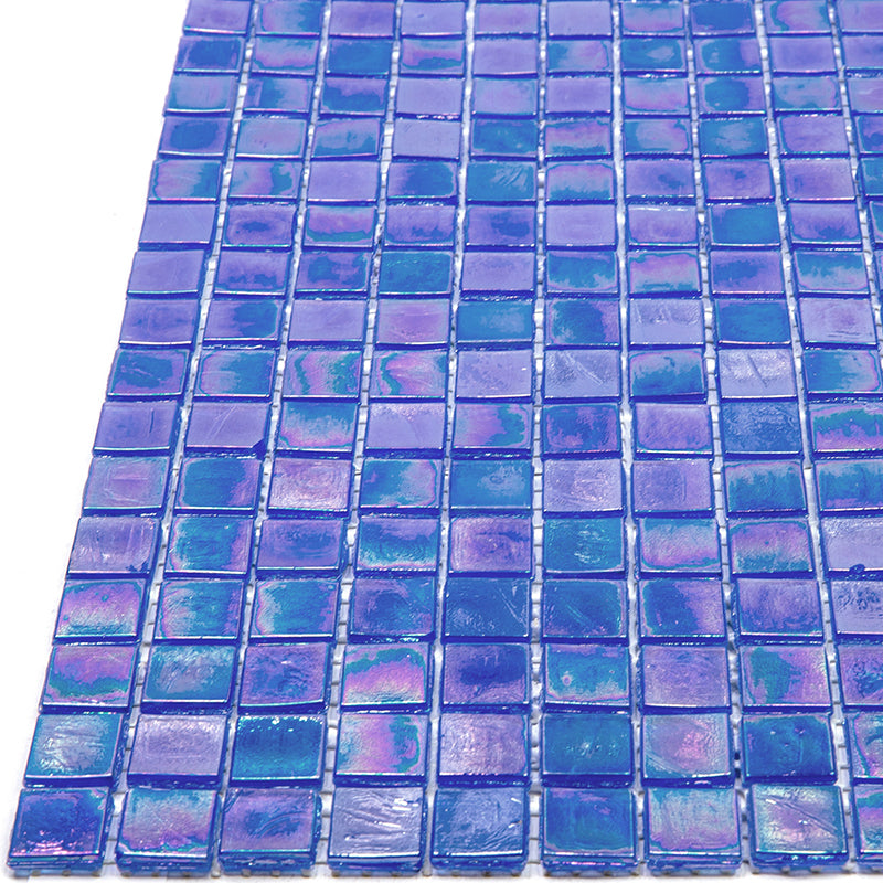 Egyptian Blue 12x12 Glossy Uniform Square Glass Mosaic Tile (20 pack, 18.69 sq ft/case) - Sample