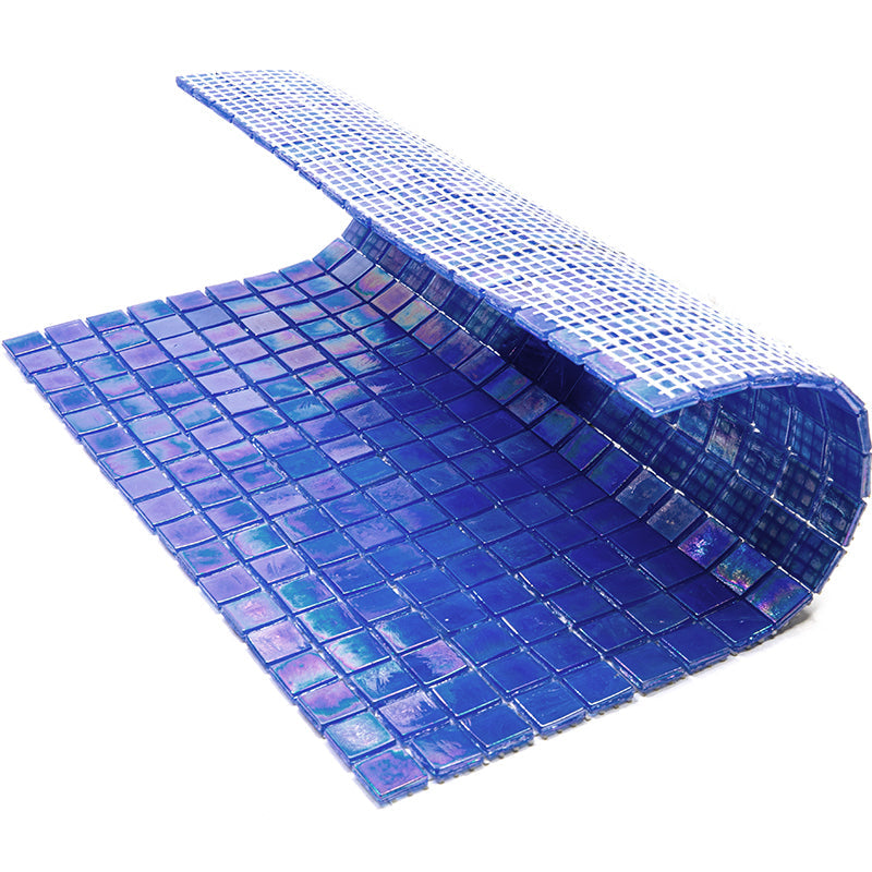 Egyptian Blue 12x12 Glossy Uniform Square Glass Mosaic Tile (20 pack, 18.69 sq ft/case) - Sample