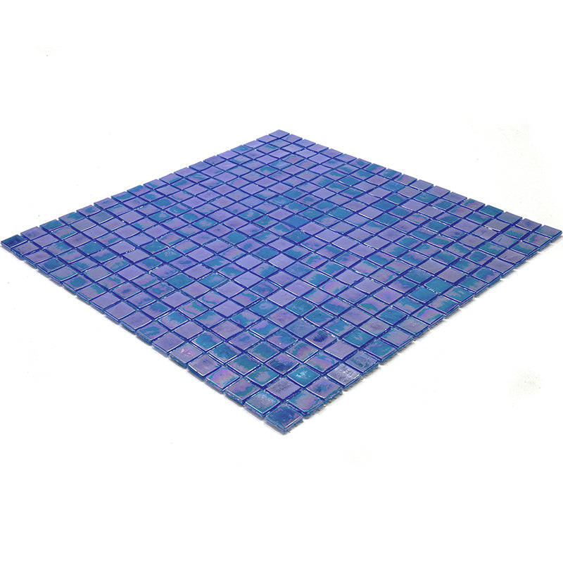 Egyptian Blue 12x12 Glossy Uniform Square Glass Mosaic Tile (20 pack, 18.69 sq ft/case) - Sample