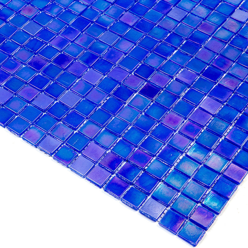 Light Tiffany Blue 12x12 Glossy Uniform Square Glass Mosaic Tile (20 pack, 18.69 sq ft/case) - Sample