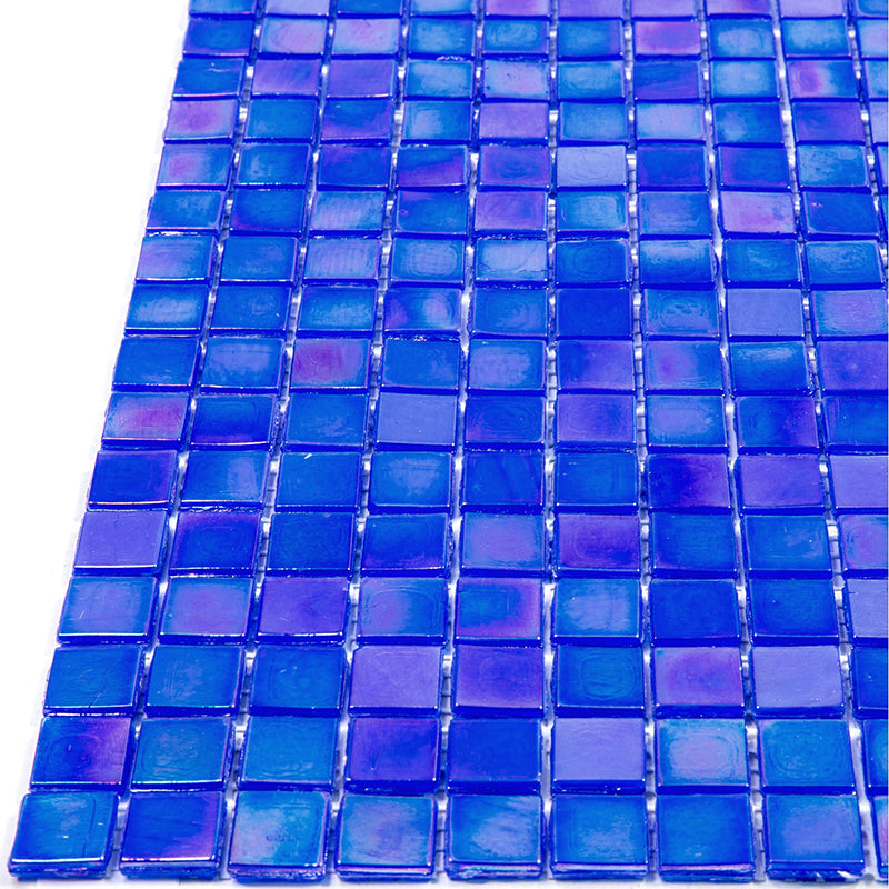 Light Tiffany Blue 12x12 Glossy Uniform Square Glass Mosaic Tile (20 pack, 18.69 sq ft/case) - Sample