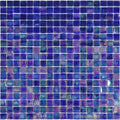 Sample - Shimmer Cobalt Blue 12x12 Glossy Uniform Square Glass Mosaic Tile (20 pack, 18.69 sq ft/case)