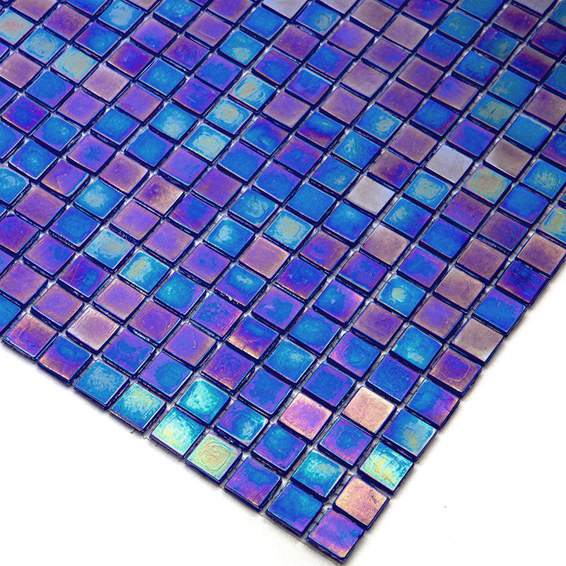 20-pack Skosh 11.6 in. x 11.6 in. Glossy Shimmer Cobalt Blue Glass Mosaic Wall and Floor Tile (18.69 sq ft/case)