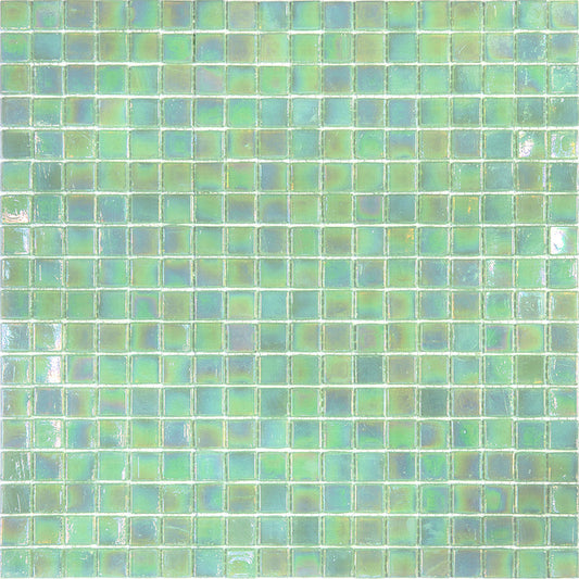 Ultramarine Green 12x12 Glossy Uniform Square Glass Mosaic Tile (20 pack, 18.69 sq ft/case) - Sample