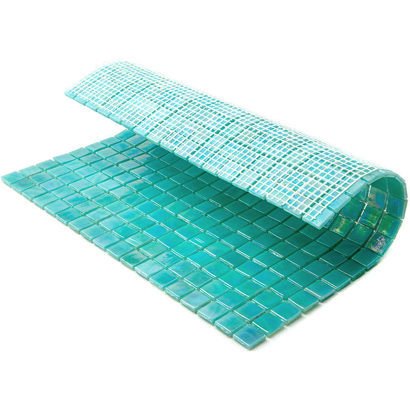 Lincoln Green 12x12 Glossy Uniform Square Glass Mosaic Tile (20 pack, 18.69 sq ft/case) - Sample