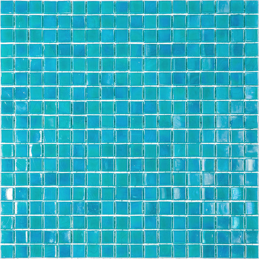 Dark Ocean Green 12x12 Glossy Uniform Square Glass Mosaic Tile (20 pack, 18.69 sq ft/case) - Sample