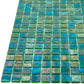 20-pack Skosh 11.6 in. x 11.6 in. Glossy Grenn-Blue Glass Mosaic Wall and Floor Tile (18.69 sq ft/case)