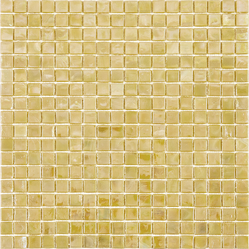 20-pack Skosh 11.6 in. x 11.6 in. Glossy Ecru Beige Glass Mosaic Wall and Floor Tile (18.69 sq ft/case)