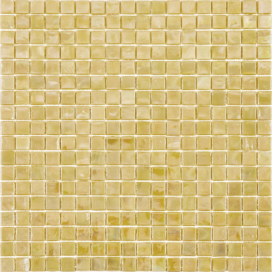 20-pack Skosh 11.6 in. x 11.6 in. Glossy Ecru Beige Glass Mosaic Wall and Floor Tile (18.69 sq ft/case)