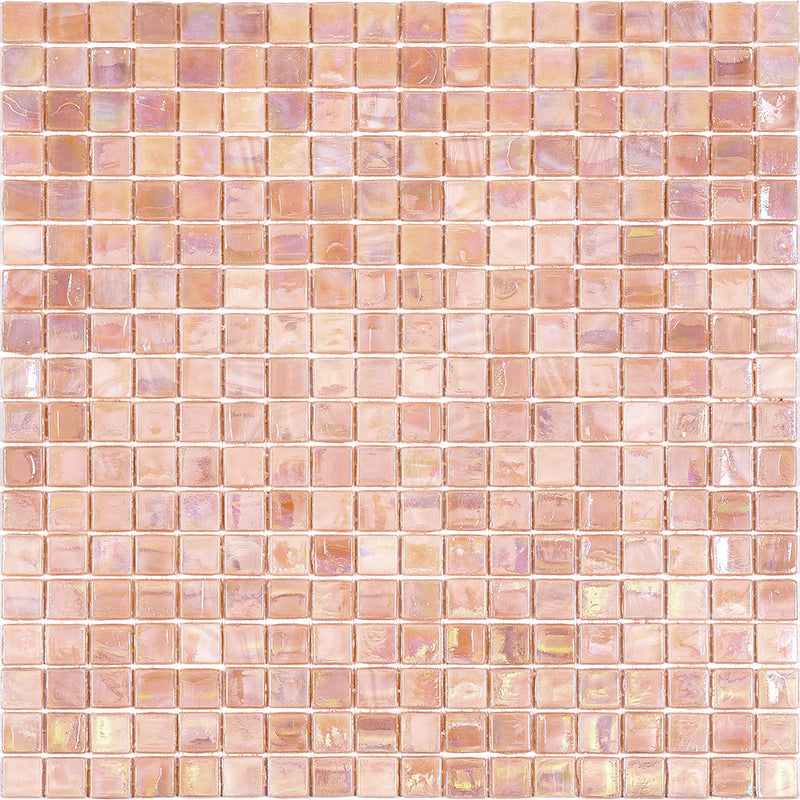 20-pack Skosh 11.6 in. x 11.6 in. Glossy Tuscan Beige Glass Mosaic Wall and Floor Tile (18.69 sq ft/case) - Sample