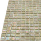 20-pack Skosh 11.6 in. x 11.6 in. Glossy Yellowish Gray Glass Mosaic Wall and Floor Tile (18.69 sq ft/case) - Sample