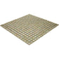 20-pack Skosh 11.6 in. x 11.6 in. Glossy Yellowish Gray Glass Mosaic Wall and Floor Tile (18.69 sq ft/case) - Sample