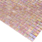 20-pack Skosh 11.6 in. x 11.6 in. Glossy China Pink Glass Mosaic Wall and Floor Tile (18.69 sq ft/case) - Sample