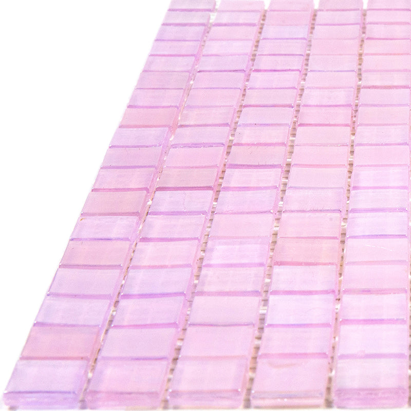 20-pack Skosh 11.6 in. x 11.6 in. Glossy Pale Pink Glass Mosaic Wall and Floor Tile (18.69 sq. ft./case)