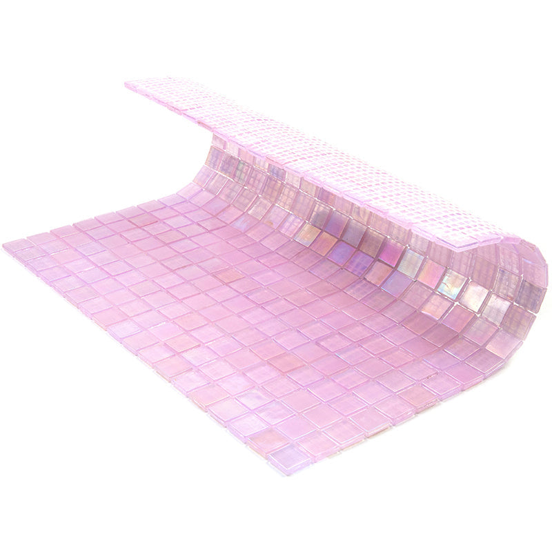 Pale Pink 12x12 Glossy Uniform Square Glass Mosaic Tile (20 pack, 18.69 sq ft/case) - Sample