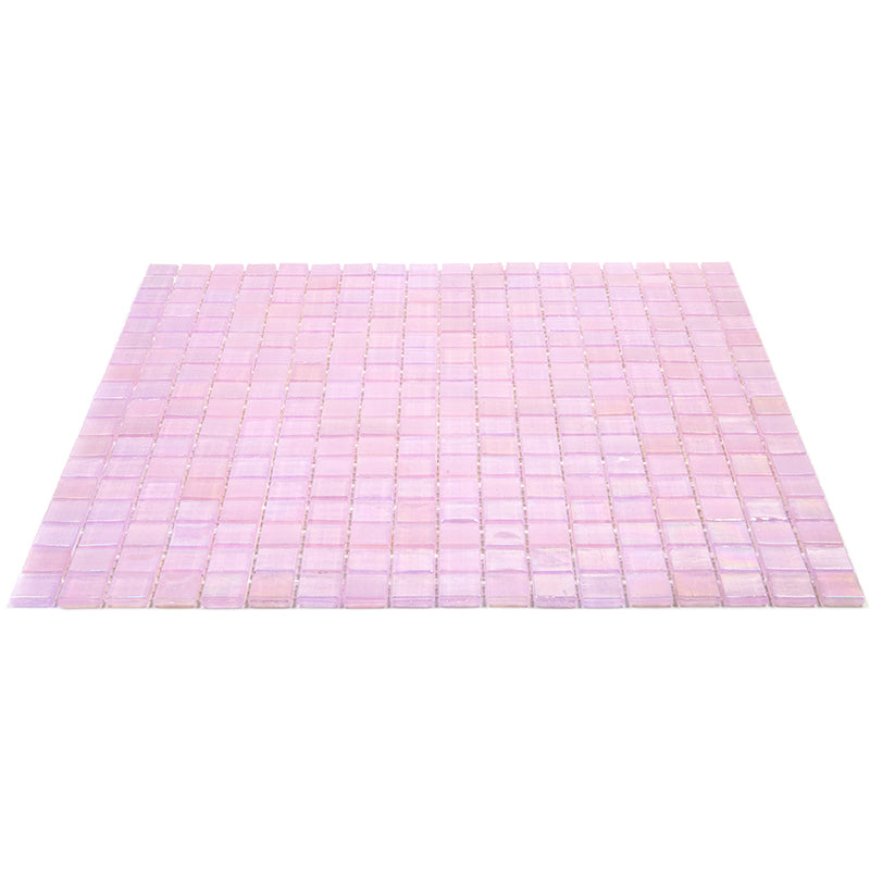 Pale Pink 12x12 Glossy Uniform Square Glass Mosaic Tile (20 pack, 18.69 sq ft/case) - Sample