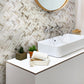 White and Beige Glass Tile