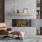 Beige 11x13 Matte Herringbone Recycled Glass Mosaic Tile (10 pack, 9.625 sq ft/case)