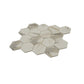 Sample - Beige 10x12 Matte Recycled Glass Hexagon Mosaic tile (10 pack, 8.29 sq ft/case)