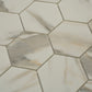 Beige 10x12 Matte Recycled Glass Hexagon Mosaic tile (10 pack, 8.29 sq ft/case)