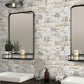10 pack Chiffon White 11.5 in. x 11.5 in. Matte Finished Subway Recycled Glass Mosaic Tile (9.18 sq ft/case) - Sample