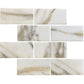 10 pack Chiffon White 11.5 in. x 11.5 in. Matte Finished Subway Recycled Glass Mosaic Tile (9.18 sq ft/case) - Sample
