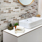 Beige 12x12 Matte Brick Recycled Glass Mosaic Tile (10 pack, 9.18 sq ft/case) - Sample