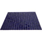 20-pack Skosh 11.6 in. x 11.6 in. Glossy Indigo Blue Glass Mosaic Wall and Floor Tile (18.69 sq ft/case) - Sample