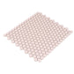Nude Pink 12x12 Glossy Penny Round Porcelain Mosaic Tile (10 pack, 9.87 sq ft/case) - Sample