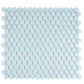 Cyan Blue 12x12 Matte Penny Round Porcelain Mosaic Tile (10 pack, 9.87 sq ft/case) - Sample