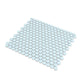 Cyan Blue 12x12 Matte Penny Round Porcelain Mosaic Tile (10 pack, 9.87 sq ft/case) - Sample