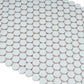 Cyan Blue 12x12 Matte Penny Round Porcelain Mosaic Tile (10 pack, 9.87 sq ft/case) - Sample