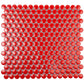 1X1 Cirkel Glossy Red Porcelain Tile